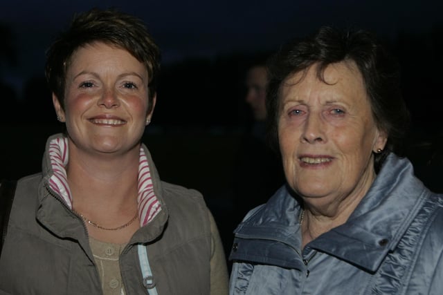 Yvonne Hanna and Mrs Hanna at Finvoy YFC fun night at Ballymoney Rugby Club back in 2010