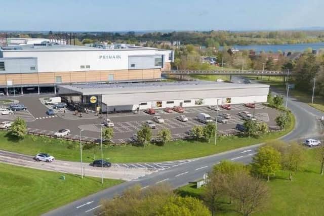 A CGI of what the new Lidl store next to Rushmere Shopping Centre will look like. Credit: ABC planning portal