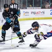 Belfast Giants’ JJ Piccinich during a Challenge Cup at the SSE Arena, Belfast.  Photo by William Cherry/Presseye