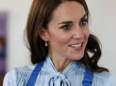 The Princess of Wales taking part in the baking challenge at Carrick Connect.  Picture: Jonathan Porter/PressEye