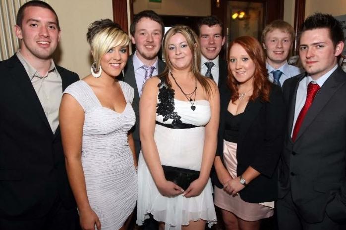 David O'Reilly and friends attending the Ophir RFC awards dinner in Corr's Corner Hotel, 2010.