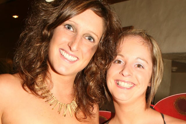 Christine Shuckels and Gillian Allen all dressed up at the Manor Hotel fancy dress in 2007.