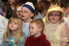 DRESSED UP .Key Stage 1 pupils at Bushmills PS. who held their Christmas concert in 2010.