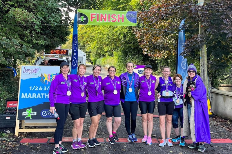 Springwell ladies at the East Donegal Half Marathon