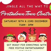 Festive cheer will be ringing loud across Portadown Town Centre this Saturday 16th and Saturday 23rd December.