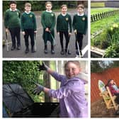 Staff and pupils at St Macnissi's PS in Larne are working towards Eco-Schools Green Flag accreditation.  Photos: St Macnissi's PS