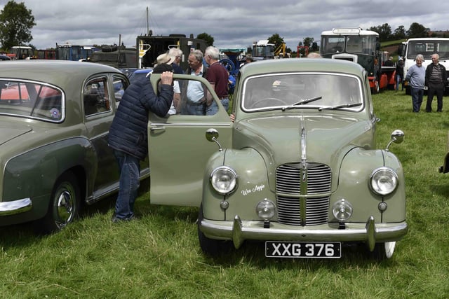Some of the old-time cars and Wee Aggie in tip top order at the Vintage Rally.