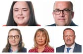Pictured top row: Councillors Bróna Haughey and Thomas O’Hanlon. Bottom row: Councillor Jessica Johnston, Alderman Margaret Tinsley and Councillor Keith Ratcliffe. Pictures: ABC Council