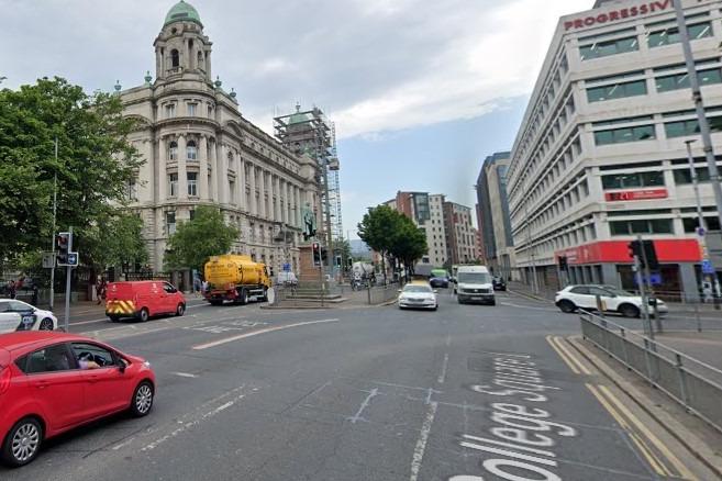 Police hunt for suspect after man stabbed in the neck in Belfast city centre