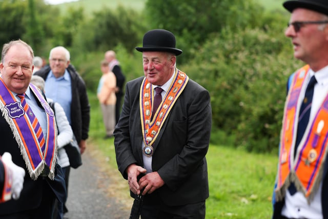 Grand Master Edward Stevenson at the annual Rossnowlagh procession in Donegal.