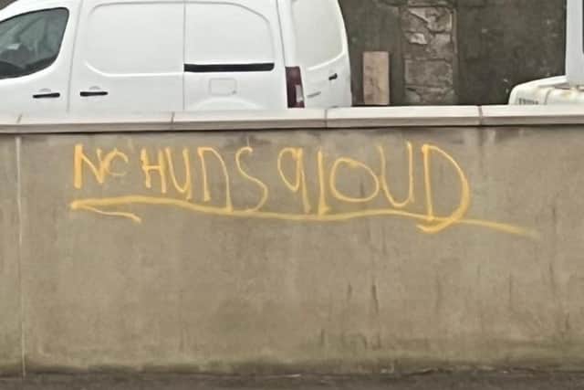 Outrage over sectarian graffiti in Lisburn
