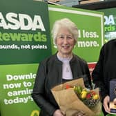 Mervyn and Mabel Montgomery are close to completing their store visit mission.