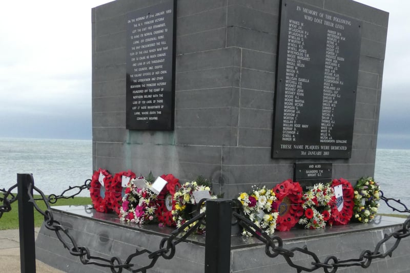 The service was held at the Princess Victoria Memorial in Larne.
