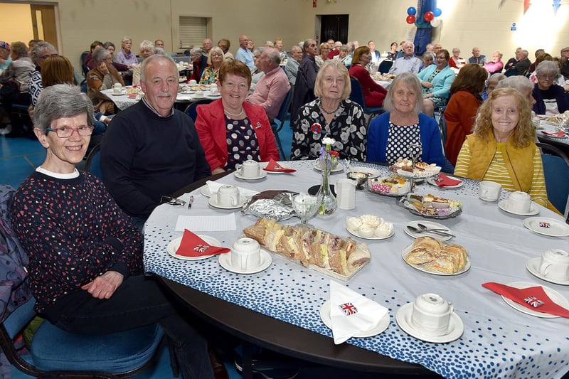 Some of the guests who enjoyed the Coronation Tea event at Richhill Presbyterian Tuesday Morning Club. PT17-265.