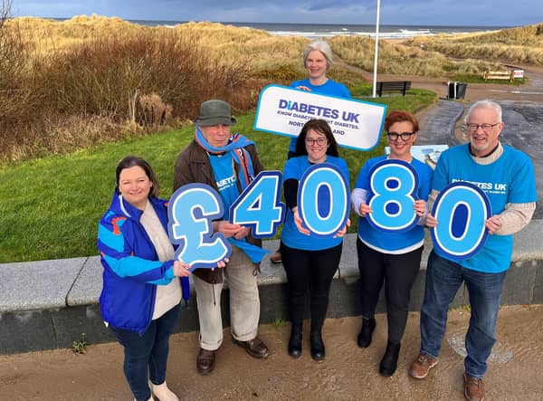 Members of Coleraine Diabetes UK Support Group say thank you to everyone who supported the fundraising dip