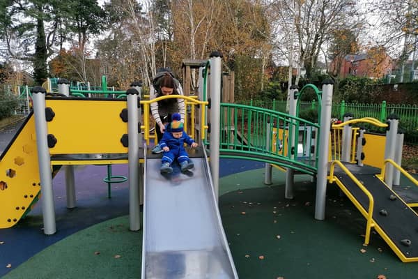 Living in the Finaghy area of south Belfast, Drumglass Park has been one of our go-to parks with the kids over recent years. Located off the vibrant Lisburn Road, the play park and surrounding gardens are surprisingly large and there is lots to keep babies, toddlers and primary school children entertained. There are accessible toilets at the park and these are always well maintained. The upkeep of the park was good and there was ample bin provision alongside benches located throughout for anyone wishing to sit down. One issue would be nearby parking. With the park situated in a built-up area, there is no dedicated car park and users have to park on one of the nearby streets. Depending on how busy the park is, visitors may have to walk a short distance to access the facility. Overall, we rated the site 8/10.