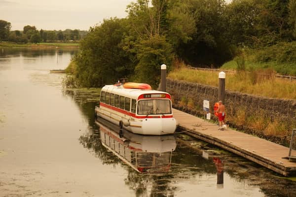 From Citybus to Bus Boat: Paddy Bloomer’s unusual creation gets underway on the Bann