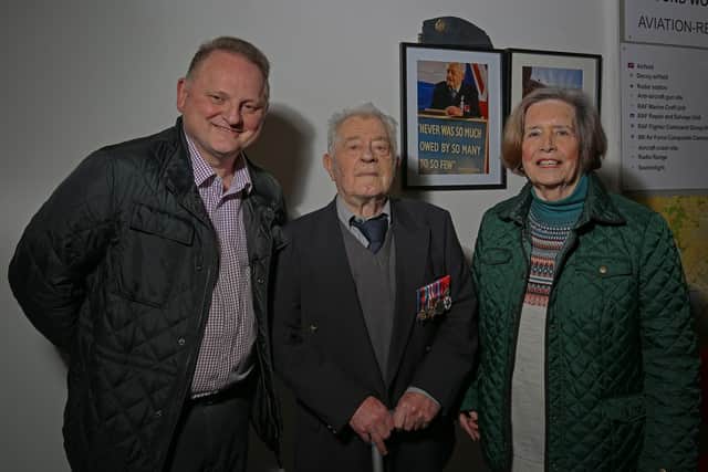 Fred, Ann Willis and Uel Hoey. Pic credit: Alan Chowney