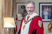 Alderman William McCaughey has taken on the chain of office as the new Mayor of Mid and East Antrim. Photo: submitted