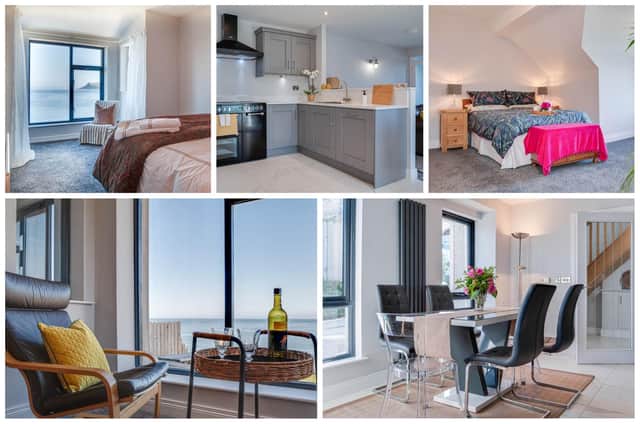 The Largy Road property enjoys magnificent coastal views. Photos: Hunter Campbell Estate Agents