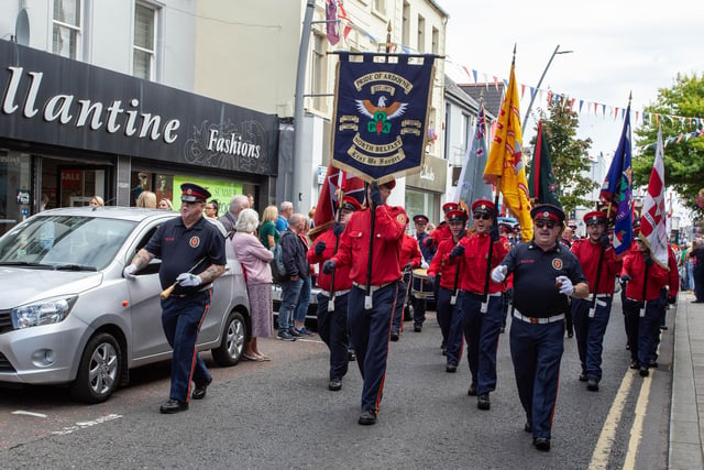 One of the bands taking part in Saturday's parade.