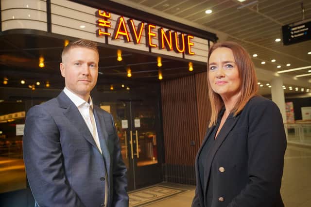 Paul Anderson, director of The Avenue and Leona Barr, CastleCourt centre manager