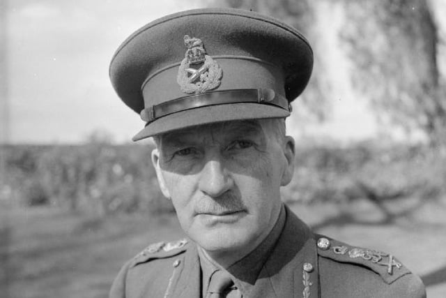Sir John Greer Dill, GCB, CMG, DSO ( born in Lurgan, Co Armagh 25 December 1881 – died Washington D.C. 4 November 1944) was a senior British Army officer with service in both the First World War and the Second World War. From May 1940 to December 1941 he was the Chief of the Imperial General Staff (CIGS), the professional head of the British Army, and subsequently served in Washington, D.C., as Chief of the British Joint Staff Mission and then Senior British Representative on the Combined Chiefs of Staff (CCS). Dill's father was the local bank manager and his mother was a Greer from Woodville, Lurgan. There is an equestrian statue of Field Marshall Sir John Dill at his grave in Arlington Cemetery in Washington.