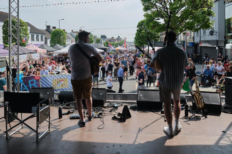 Live music goes down a treat at the Cookstown Continental Market.