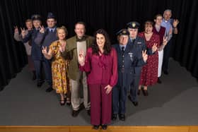 The cast of Larne Drama Circle's 'Flare Path'