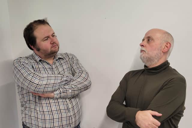 Actors Steve Emerson as Sidney and Stuart Wilson as Clifford. (Contributed).
