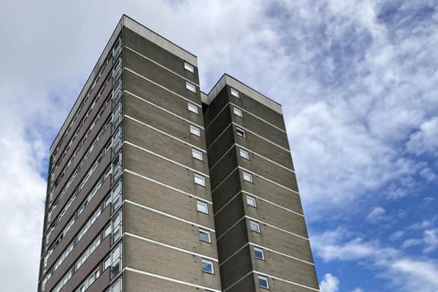 Dunmurry Tower Blocks are due to be cleared by the Housing Executive by the end of July 2023. Pic credit: Local Democracy Reporting Service