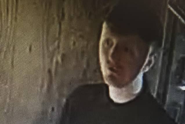 Police are seeking help with identifying this male. Image provided by PSNI