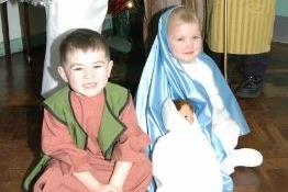 The nativity scene from Upper Ballyboley Primary School's Christmas production in 2006.