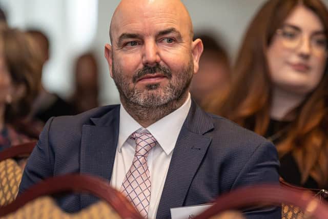 Lagan Valley MLA David Honeyford to object to plans for a new Spar at Kirkwoods Road in Lisburn. Pic credit: Alliance