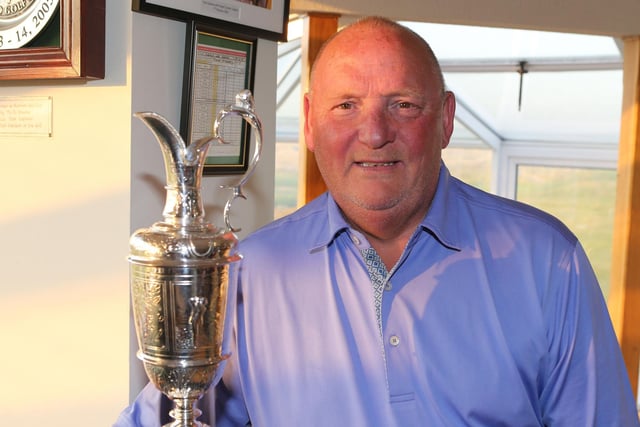 David McNeill pictured during the visit of the Open Claret Jug to Bushfoot Golf Club.