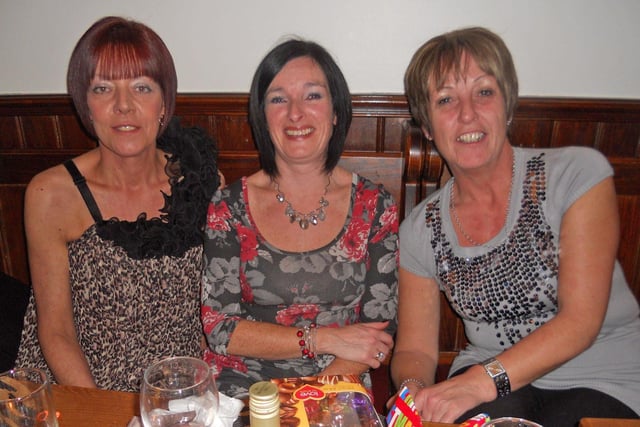 Doloris, Susan and Sandra, were pictured at the Armoy Road Racing Club's Christmas dinner back in 2010