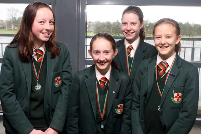 Friends’ School pupils Courtney Alister, Emma Clarke, Jemma Bingham and Keady Smith finished runners–up in the Minor Girls League in the Ulster Schools Badminton Finals in 2008
