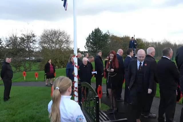 Rosemary Bell-McCracken opened this year's memorial.