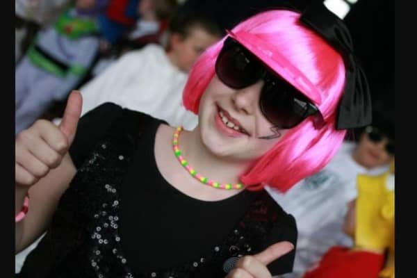 Ashleigh McGinnis took part in Whitehead Primary School's talent show in 2010.