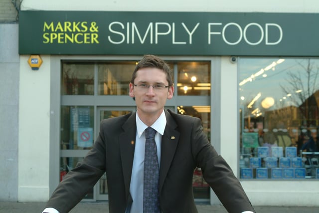 Looking back 17 years to the opening of M&S in the Diamond in Coleraine - Rob Rankin, manager of M&S Simply Food store in Coleraine, pictured in November 2007.