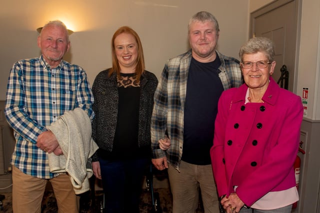 The Ruddell family who enjoyed the show on Saturday night including from left, Colin, Katie, Chris and Sylvia. PT17-255.