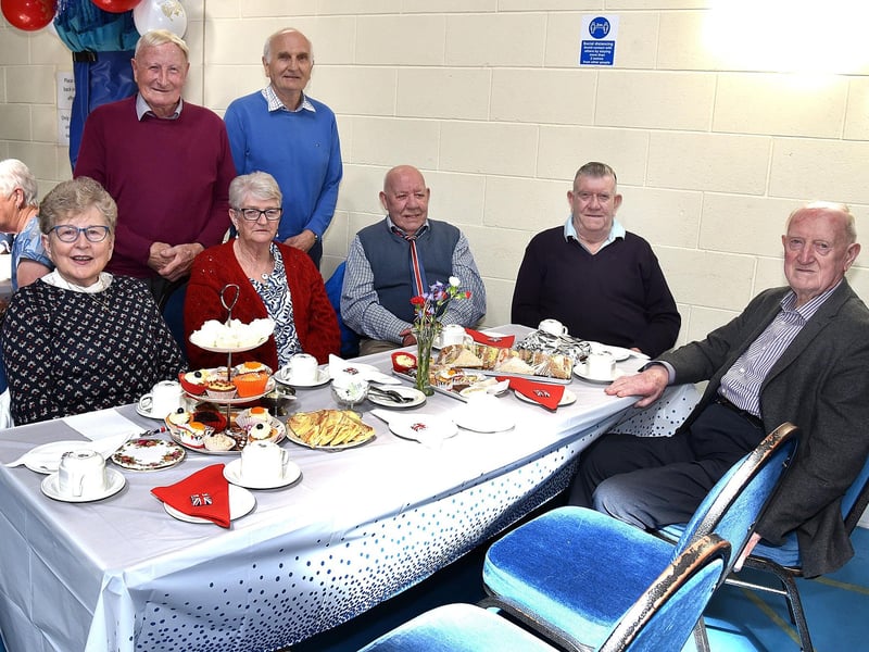 Richhill Presbyterian Tuesday Morning Club members who attended the group's Coronation Afternoon Tea event. PT17-270.