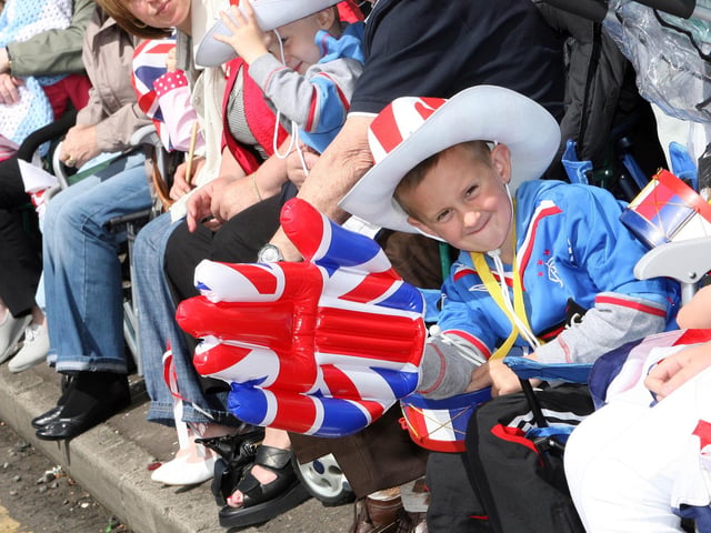 SIMP-LY THE BEST...Brad Simpson having fun during the Coleraine Twelfth in 2008.