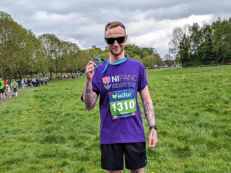 Matty Rowan ran to raise funds for Northern Ireland Pancreatic Cancer