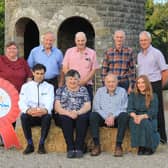 Pictured at the launch of Randox Antrim Show are new patron and president respectively (centre, front) Marlene Watt and Wilbert Rankin, both from Templepatrick, being welcomed by the show’s office bearers and title sponsor (front, left) Marc Coppez and Jordan Doherty, Randox Health; (back row) secretary Patricia Pedlow, vice chair William Graham; chair George Robson, Trevor Smith and treasurer Willis Mackey. Photo by: Julie Hazelton.