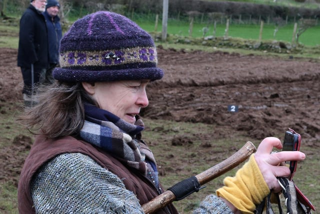 Jill pictured at the Ballycastle St Patrick's Day Ploughing Match