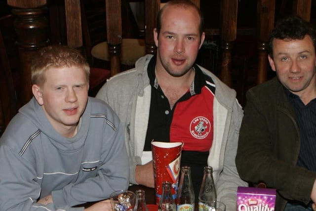 Some of those who attended the Finvoy table quiz held at Ballymoney Rugby Club back in 2010