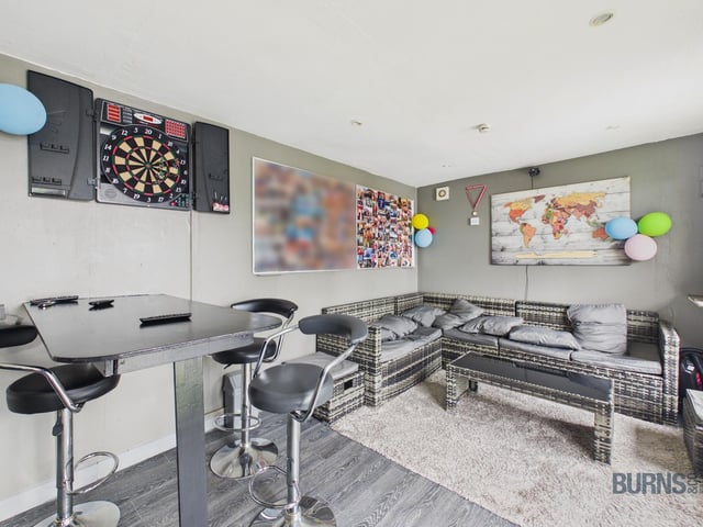 Garden room interior.