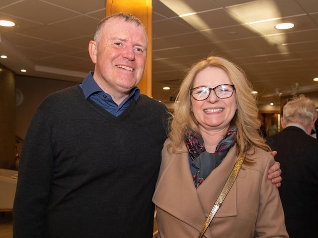 Noel and Margaret Beckett who enjoyed the Portadown Male Voice Choir concert on Friday evening. PT16-227.
