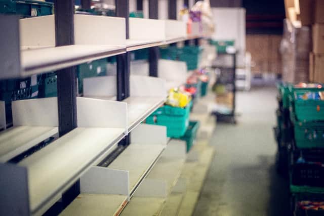 Consistently empty shelves at Craigavon Food Bank is causing concern as the level of donations drop while need for the foodbank has rocketed by 61% in the last five years.